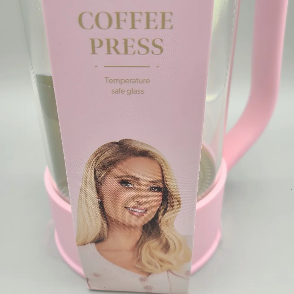 Paris Hilton Pink 8 Cup Coffee Press, NWT